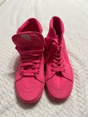 Vans Women's Hot Pink High-Top Sneakers